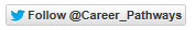 follow career pathways on twitter button