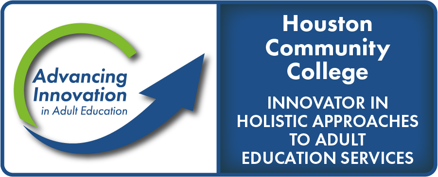 Advancing Innovation in Adult Education Logo, Houston Community College, Innovator in Holistic Approaches to Adult Education Services