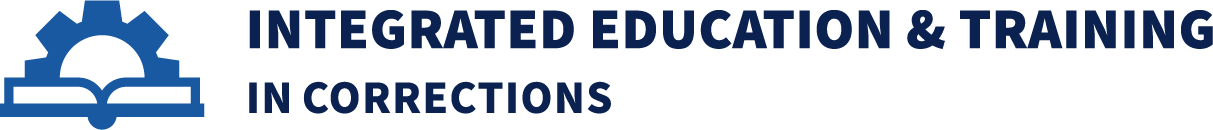 Integrated Education and Training in Corrections, with IET logo