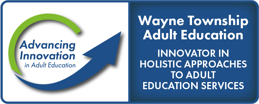 Advancing Innovation in Adult Education Logo, Wayne Township Adult Education, Innovator in Holistic Approaches to Adult Education Services