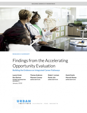 Findings from the Accelerating Opportunity Evaluation: Building the Evidence on Integrated Career Pathways