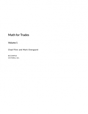 Math for Trades, Volume 1