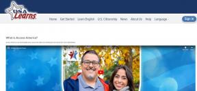 Login page for Access America course. Photo features two adults smiling