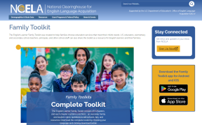 Image of website page: "Family Toolkit"