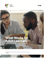 What Works for Adult Learners: Lessons from Career Pathway Evaluations