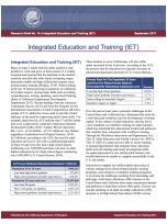 Integrated Education and Training