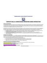 Kentucky Skills U Mathematics Instructional Framework