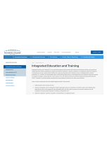 Image of the website for Wisconsin Technical College System's Innovative Practices for Integrated Education and Training