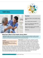 Cover page for the TSTM Issue Brief on Health Literacy