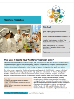 Cover page for the TSTM Issue Brief on Workforce Preparation