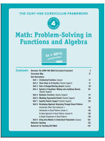 Decorative image for Resource Profile The CUNY HSE Curriculum Framework--Math: Problem-Solving in Functions and Algebra