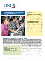 Decorative image for Resource Profile Integrating Digital Literacy Into English Language Instruction: Issue Brief