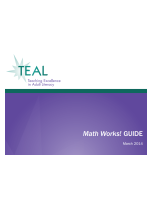 Decorative image for Resource Profile TEAL Math Works! Guide