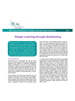 Decorative image for Resource Profile TEAL Fact Sheet No. 12: Deeper Learning through Questioning