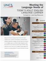 Decorative image for Resource Profile Meeting the Language Needs of Today’s Adult English Language Learner: Companion Learning Resource