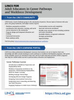 Decorative image for Resource Profile LINCS for Adult Educators in Career Pathways and Workforce Development