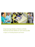 Decorative image for Resource Profile Empowering Adults to Thrive at Work: Personal Success Skills for 21st Century Jobs. A Report on Promising Research and Practice