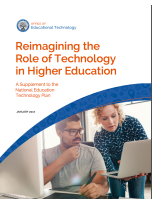 Decorative image for Resource Profile Reimagining the Role of Technology in Higher Education