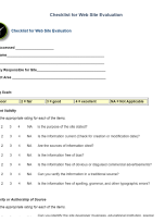 Decorative image for Resource Profile Checklist for Web Site Evaluation