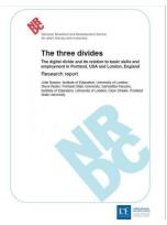 Decorative image for Resource Profile The three divides: The digital divide and its relation to basic skills and employment in Portland, USA and London, England.