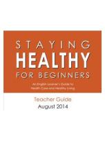 Decorative image for Resource Profile Staying Healthy for Beginners (Student Workbook)